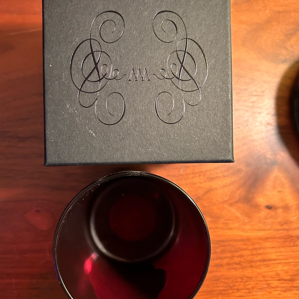The Vampire’s Wife Trudon collab empty Bonfire red glass candle vessel with box. - Picture 3 of 11